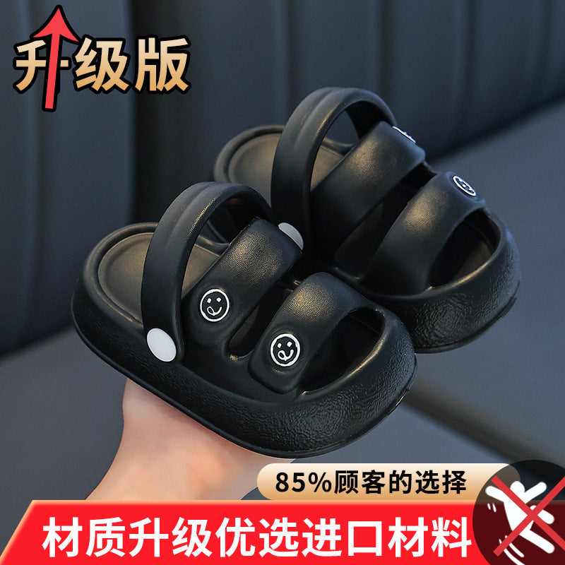 Kids sandals  summer new fashion middle and big children's beach shoes girls k-style soft bottom kids shoes trendy