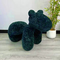 Dark green wool roll fabric