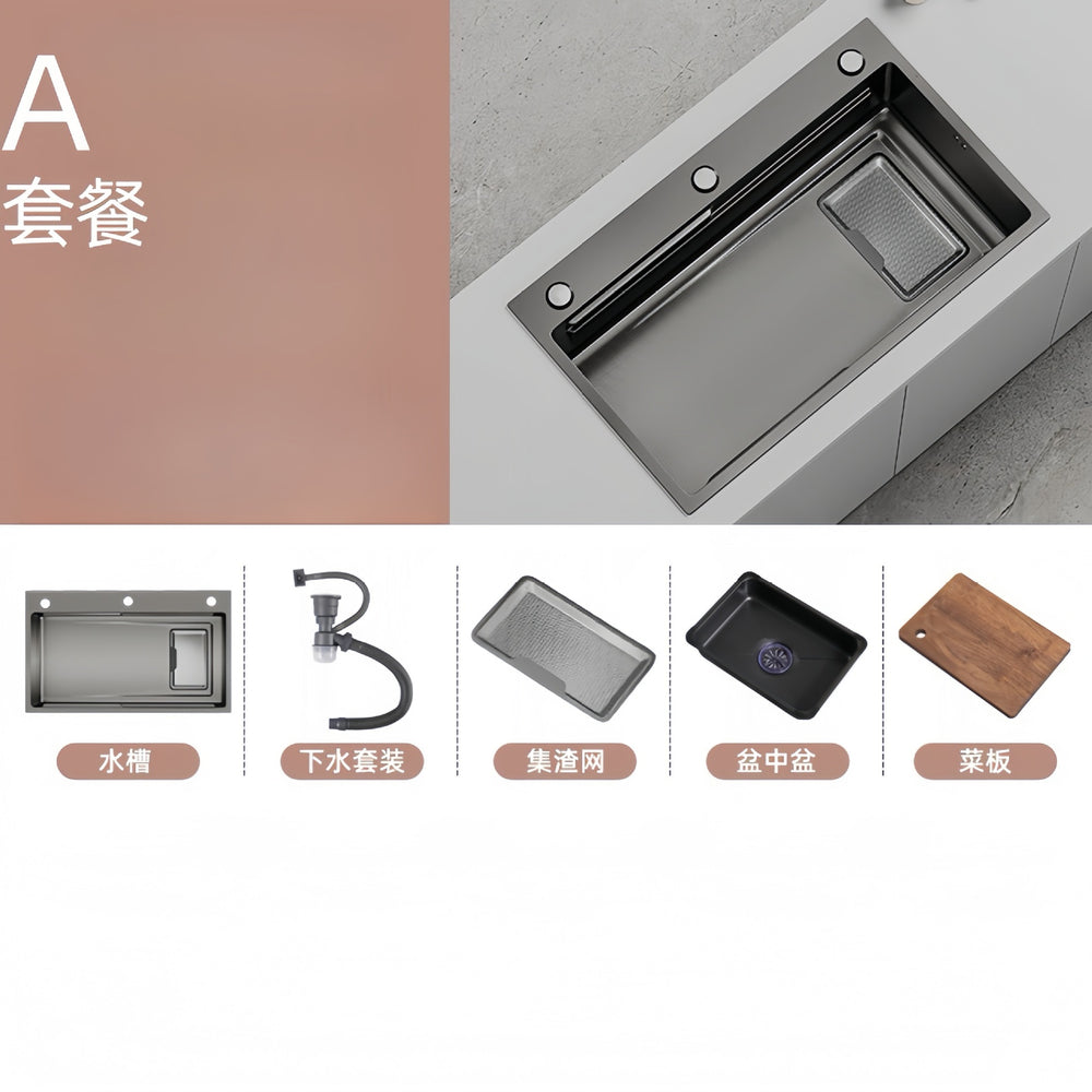 New arrival slag sink large single slot thickenedsus304 stainless steel for home kitchen sink sink sink
