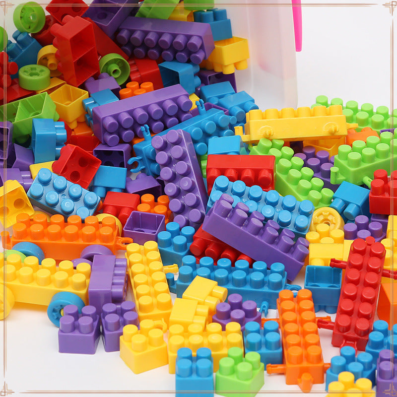 Large particle building block children's toys Large building block boys and girls plastic splicing building block children's toys