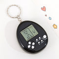 creative round keychain tetris mini game console toy handheld electronic game console charm