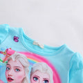 Girls' summer dress  new style chic children's short-sleeve elsa princess dress