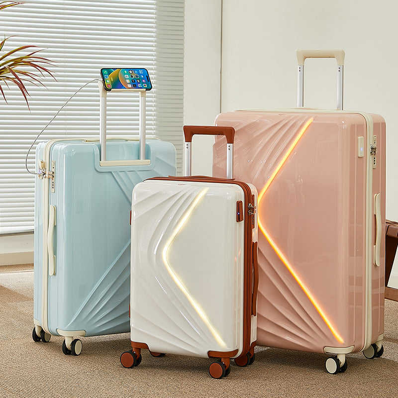 High value trolley case 20/24/28 inch customs password box luggage travel boarding luggage