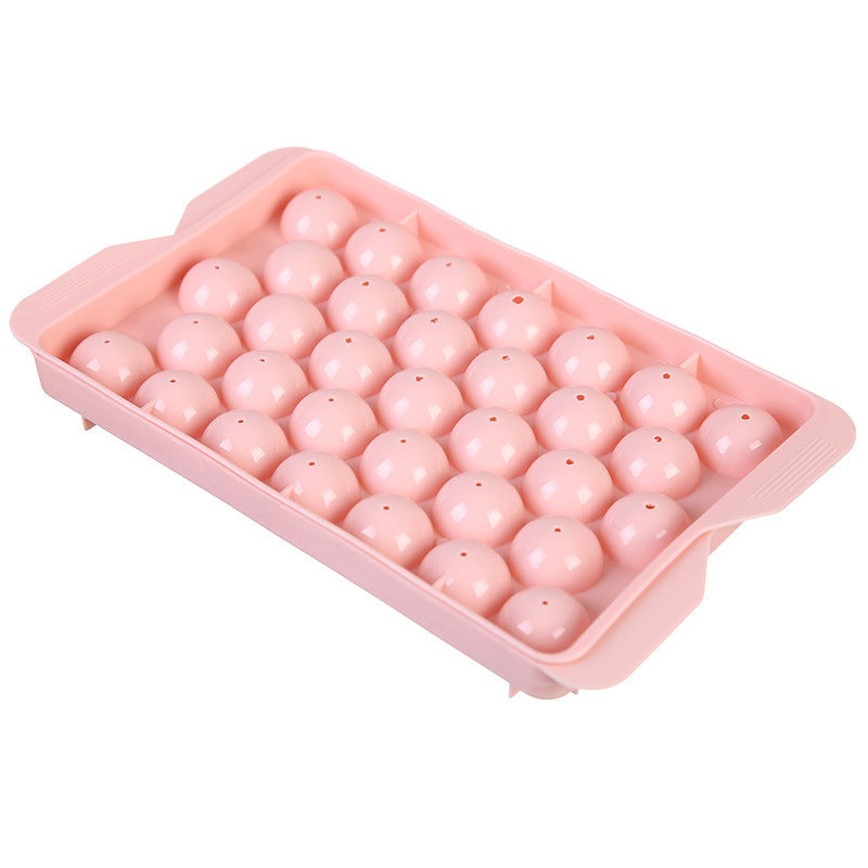Popular Ice Grid Homemade Ice Hockey Ice Cube Mould Refrigerator Spherical Ice Box Ice Grid Creative Home Use as Storage Box