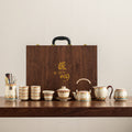 Dunhuang ru kiln kung fu tea set suit fair cup ceramic teapot lifting beam pot for home high-end tea maker gift