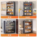 Kitchen storage rack floor-standing multi-layer storage cabinet for home with door dust-proof multi-functional cabinet sideboard storage cabinet