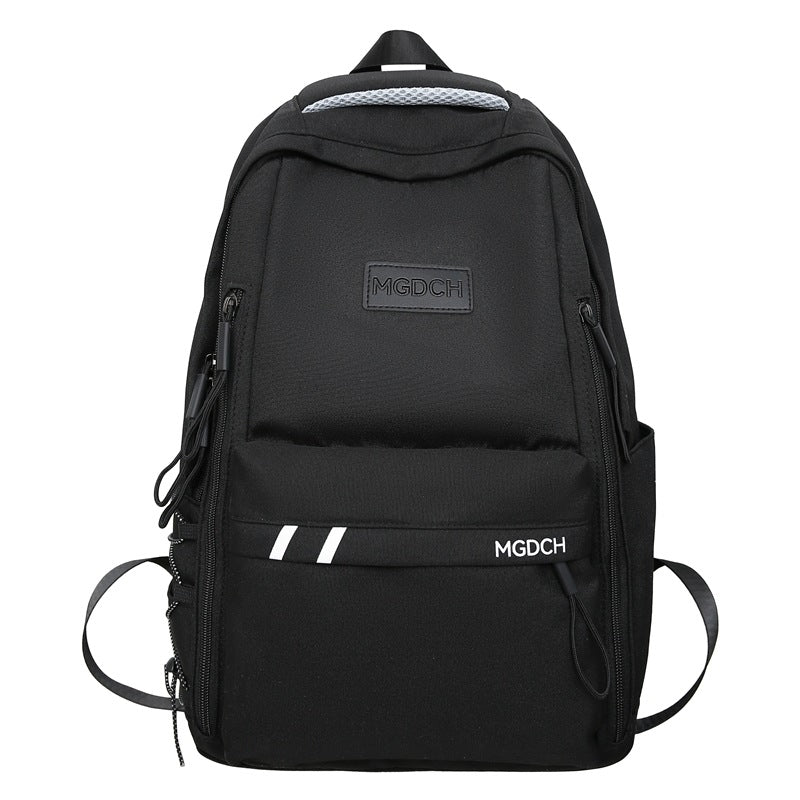Schoolbag Female College Students Japanese Hong Kong Style Large Capacity Backpack Male High School Students Middle School Students Leisure Travel Backpack Tide