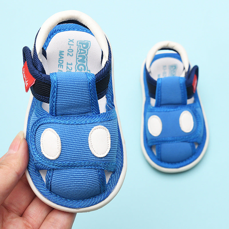Baby cloth sandals, toddler shoes, summer 0-1-2-3 years old baby soft bottom shoes, baby boy shoes