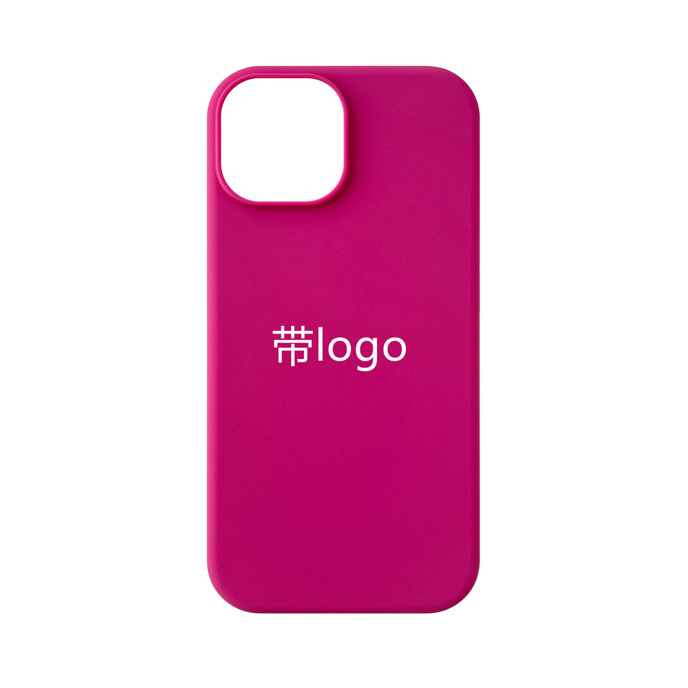 Premium liquid silicone full coverage case for apple iphone 15, solid color protective cover for iphone 14 pro max