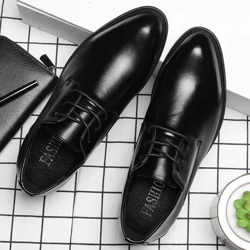 Men's leather shoes - soft leather, soft sole - business casual, work, security, dad shoes - wholesale & dropshipping available
