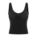 Spring/summer v-neck long yoga tank top for women - u-back, skin-friendly, nude feel, slimming yoga top dt039