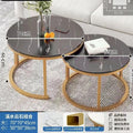 Coffee table living room home round table small apartment light luxury minimalist sofa tea table modern 2025 new balcony table