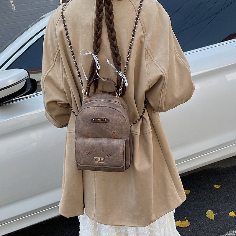 2025 autumn new women's bag: high-end, stylish backpack - perfect for students, commuting, and travel - large capacity