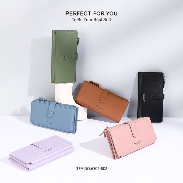 Perfect For You New Women's Wallet Fashion Korean Version Long Large Capacity Zipper Wallet Clutch