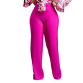 D359 european and american clothing   new fashion elegant elastic waist casual plus size wide leg pants african style trousers