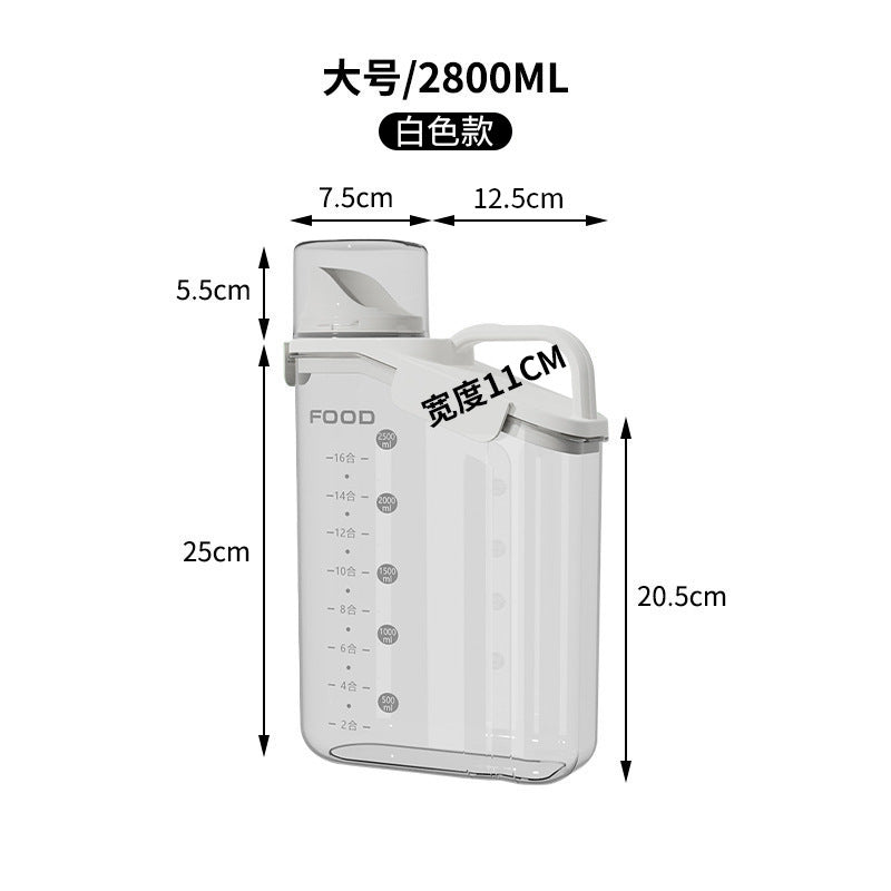 Rice bucket satchel sealed jar insect-proof moisture-proof sealed kitchen storage box grain bucket pet cat food dog food bucket
