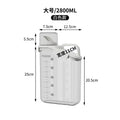 Sealed measuring cup white (ps) 2800ml (24/box)