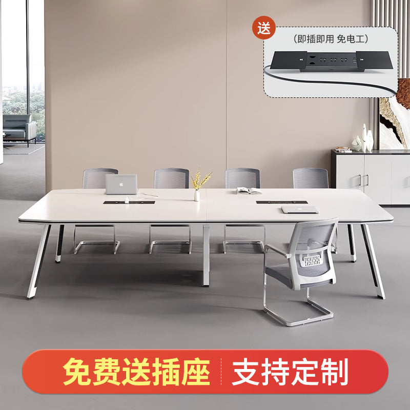 Conference table long table meeting room table modern minimalist negotiation bench training table small office desk and chair set