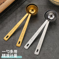 304 stainless steel baking measuring spoon, hanging hole thickened measuring spoon, coffee powder spoon, milk tea powder, fruit powder measuring spoon