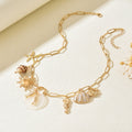 Wholesale seashell necklaces - european & american cross-border jewelry - summer beach seashell & starfish ocean necklaces - adjustable choker necklaces