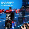 hot-selling transforming remote control car - kids' rechargeable electric racing car model - boy's police car robot toy