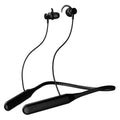 Neckband in-ear bluetooth earphones: fast charging, extended battery life, ultra-low latency, deep bass, premium sound quality, new model - noble black