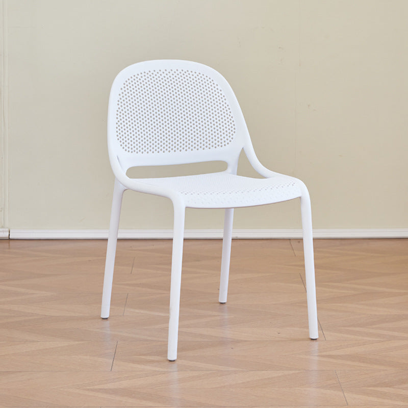 For homethickened scandinavian plastic chair back chair cut outoutdoor casual dining chair stackable stool scandinavian style