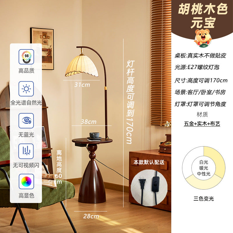 Wabi Stillwind Floor Lamp Living Room Sofa Bedroom Bedside Lamp Creative with Coffee Table Medieval Ambient Light Vertical Desk Lamp