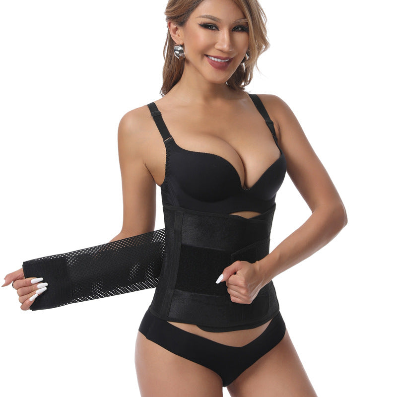 wholesale sports waist trainer, adjustable hook-and-loop closure, european and american fitness corset, slimming and tummy control belt