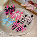 Ballet-style bow ribbon braided hair clip, seamless, versatile, sweet and edgy color palette, perfect for bangs, flyaways, and side hair styling