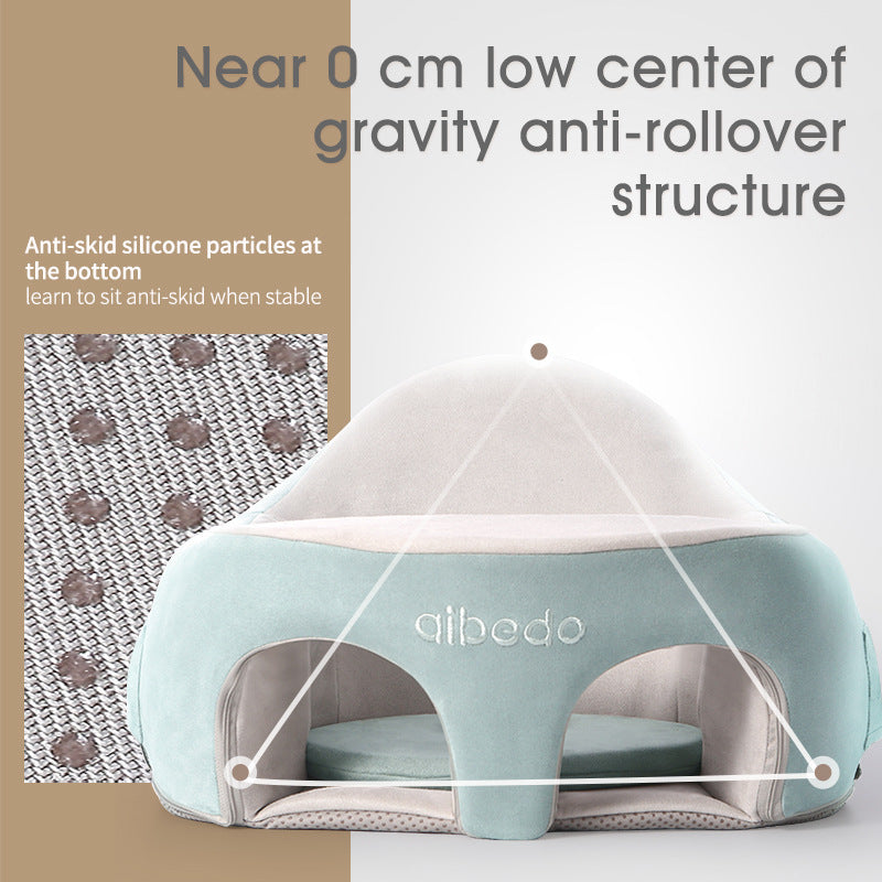 Aibedo wrap-around anti-rollover baby learning to sit chair does not hurt the spine, no washing, learning to sit training chair is specially provided as