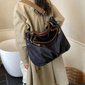 2025 new japanese retro workwear bag - women's multifunctional shoulder & crossbody bag - trendy, niche design, large capacity tote bag