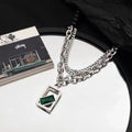 Men's titanium steel necklace chain - fade-resistant, 2025 new arrival, minimalist, versatile, high-end jewelry, trendy & popular accessory