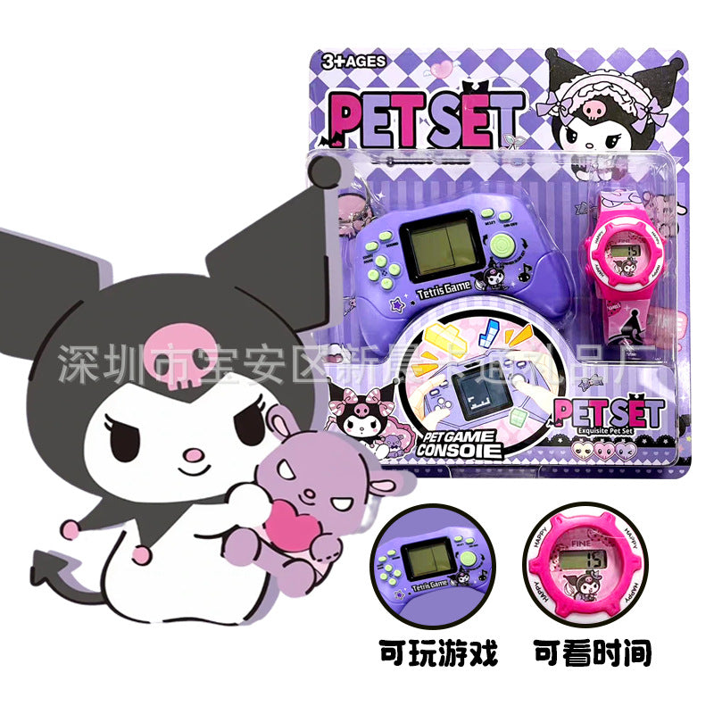 Kids' smartwatch educational toy with mini game console - tetris handheld - small-scale street vendor cross-border wholesale