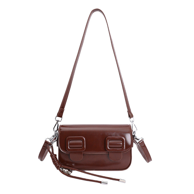 women's bag wholesale: fashionable cambridge bag, vintage versatile patent leather, high-end texture shoulder bag, autumn/winter crossbody bag