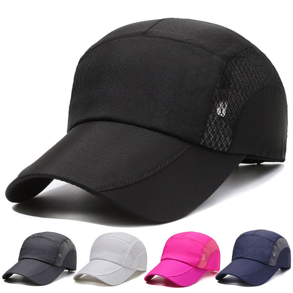 Summer men's hat Korean version quick-drying sunscreen cap casual versatile breathable mesh baseball cap printed logo