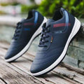 Spring/summer new men's leather shoes - versatile korean style, british fashion, trendy men's business casual shoes with hidden wedge heel and lace-up closure