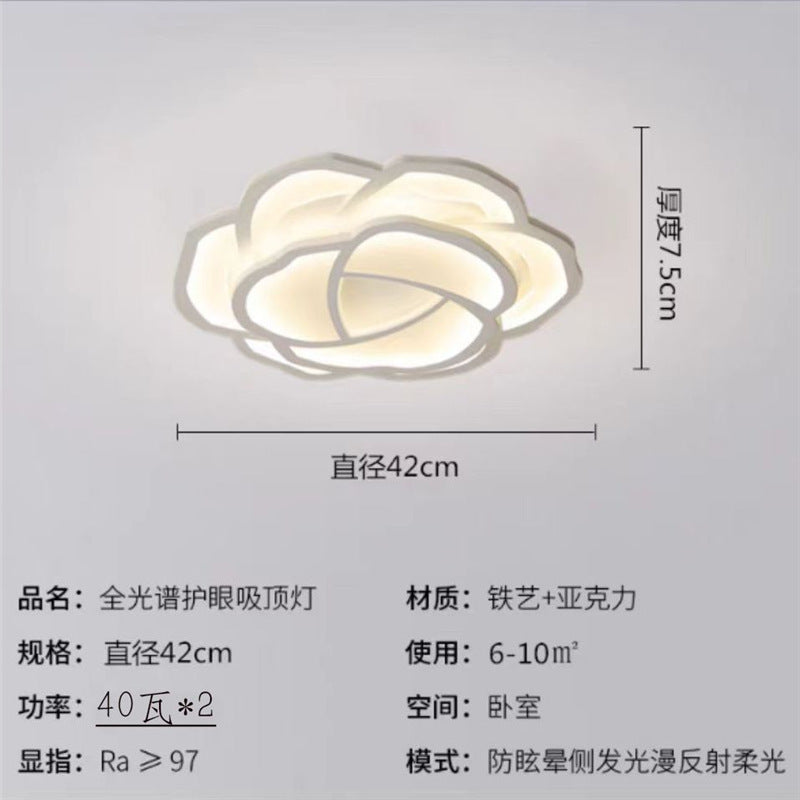 Lamps led ceiling lights creative warm romantic Nordic room lights simple modern rose master bedroom lighting