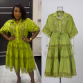 Fashionexportfrench palace style lacecut out crochet shorttopshigh waistlacepatchwork skirtsuit