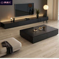 Wabi-sabi style solid wood luxury coffee table living room 2025 new arrivalfor homeaccessible luxuryclassy small apartment coffee table tv cabinet