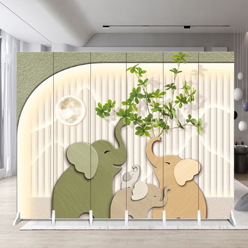Screen partition cream style beauty salon small apartment persimmon persimmon bedroom office hotel live broadcast mobile folding