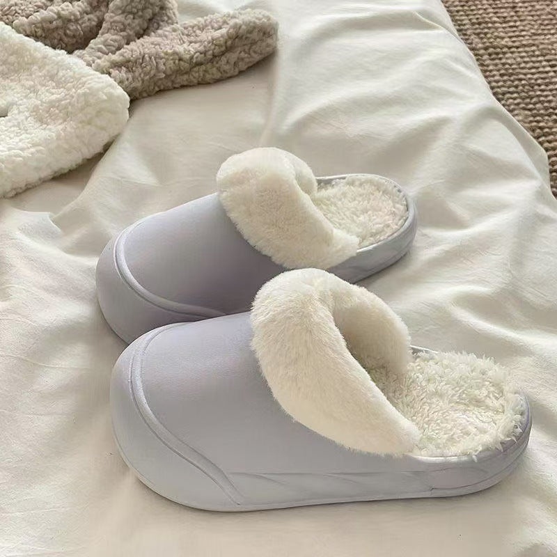 Popular winter soft easiest for matchcasual home heattechoutwearthick sole toe shoes fashion girl heart detachable