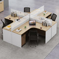 Personalized desk employee slot staff office double 4 four 6+ people cross partition booth financial screen table and chair