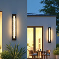 Modern minimalist wall sconce - waterproof linear light for entryways, balconies, and columns - ideal for outdoor use