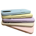 Suitable for apple 17 all-inclusive anti-fall ai button mobile phone case liquid silicone thin ring magnetic suction iphone16 large hole 14