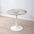Accessible luxury slate small round table small apartment dining table tulipfor home table balcony bedroom round side table dining table