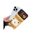 Cute custard bear phone case for iphone 17, iphone 16/15 - trendy, niche, and popular protective cover