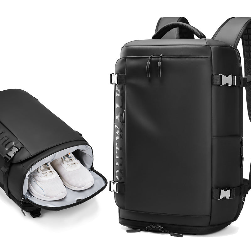 Source manufacturer Men's backpack Large capacity independent shoe compartment Travel commuter backpack Multifunctional computer bag customization