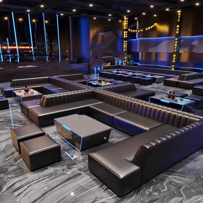 High-end KTV sofa party room bar sofa booth dance hall club box family ktv coffee table