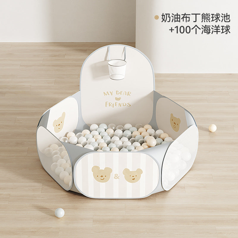 BABYGO Ocean Ball Pool Baby Indoor Toys Elastic Infant Children Thickened Safe and Odorless Babies Can Bite Waves